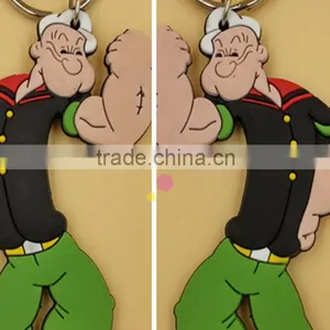 Popeye the Sailor Man Keychain/Silicone Popeye the Sailor Man Keychain thumbnail-2