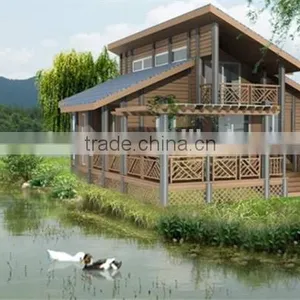 FRSTECH WPC STOCK CO LTD Tiny House 12 Square Meter Waterproof Anti-UV Stylish WPC House Trinidad Teak Logs and Lumber thumbnail-5