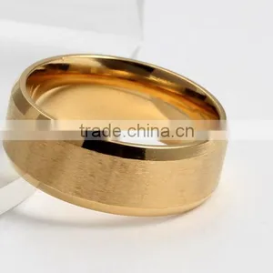 6MM Titanium Brushed Wedding Stainless Steel Solid Ring thumbnail-6