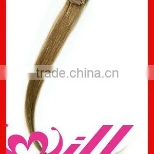 Remy Hair 1 Piece Clip in Hair Extensions Brown Clip in Hair Extension Brazilian Hair thumbnail-1