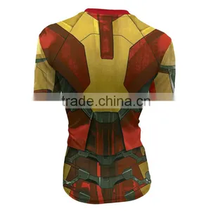 Wholesale Digital Printing Gym Dry Fit Men's Compression Shirt in Sport Wear thumbnail-3
