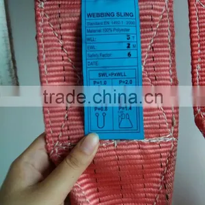 100% Polyester Webbing/round Sling Lifting Belt thumbnail-3