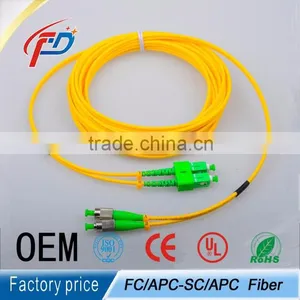 2 Cores Duplex SC/aps-FC/aps Fiber Optic Cable Patch Cord thumbnail-1