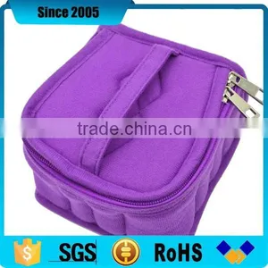Neoprene Essential Oil Zipper Case With Compartments and Handle thumbnail-4