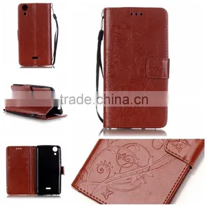 High Quality Luxury Wallet Credit Card Book Style Flip Stand Leather Case Back Cover For Wiko Rainbow Lite Leather Case thumbnail-1