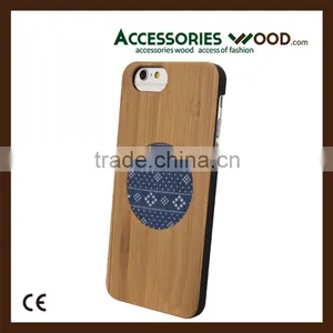 Real Natural Hard Wooden Wood Flip Stand Wallet Phone Case Cover for Mobile Phones thumbnail-3