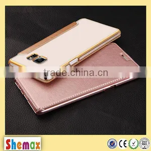 2016 Luxury Slim Electroplate Leather Flip Case for Samsung Galaxy Note 7 thumbnail-1