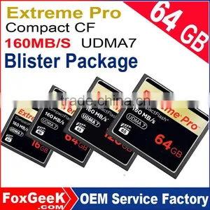 Blister Packing 64GB Real Capacity Extreme Pro CompactFlash CF Card UDMA7 95MB/s CF Memory Card 16 32 128 GB Micro Camera thumbnail-1
