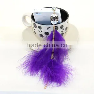 Smallquantity Wholesale Fur Pom Dust Plug for Samsung Galaxy s6 thumbnail-4