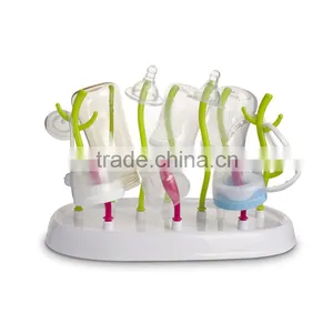 Portable Food-grade Plastic Baby Bottle Drying Rack With Cover thumbnail-4