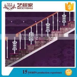 Cast Iron Metal Ornaments Stair Railings Design / Iron Handrails Design for Sale thumbnail-5