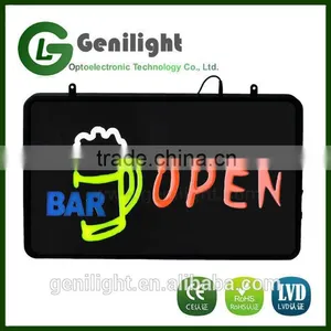 22*13 Inch Bright Animated Custom Beer Logo LED Sign thumbnail-4