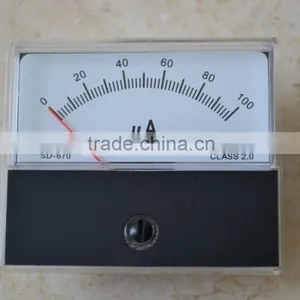 Panel Meter SD-670-1-100(DC-100uA) 60x70mm DC 100uA Class 2.0 thumbnail-1
