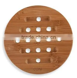 2015 NEW Totally Weddding Gift Kitchen Set of 3 Bamboo Wood Tableware Trivet Coaster Placemat Set thumbnail-3