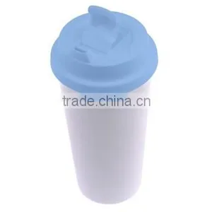 Polymer Blank Sublimation Double Wall Tumbler , Kid Water Bottle With Flip-lock Lid thumbnail-4