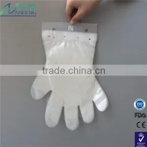 Winco Clear Disposable PE Gloves, Large, 500 Pcs. thumbnail-2