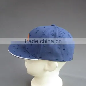 Custom High Quality 6- Panel Snapback Hat With PU Badge thumbnail-4