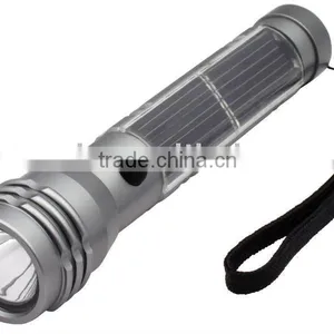 Led Aluminium Alloy Solar Flash Light thumbnail-1