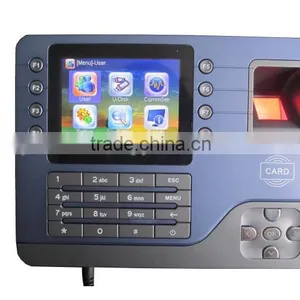 U Disk 125khz 3.5 Inch TFT USB Biometric Fingerprint Time Attendance System thumbnail-3