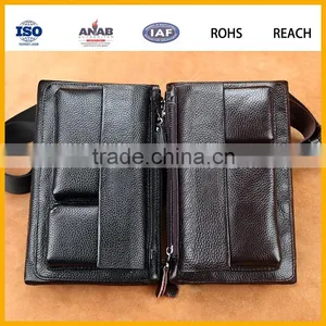 Western Fashion Men and Women PU Small Waist Bag With Zipper and Mobile Phone Compartment thumbnail-5