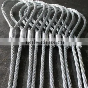 Galvanlized Stainless Steel Wire Rope Sling, Sling Steel Wire Rope for Lifting thumbnail-1