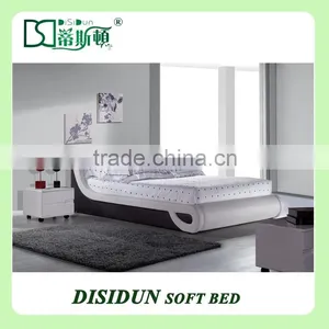 Cheap Price Slat Base Platform Bed King Size Queen Size Wholesale Furniture in China DS-8022 thumbnail-1