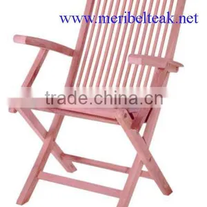 Furniture Indonesia-Folding Arm Chair-Teak Furniture thumbnail-1
