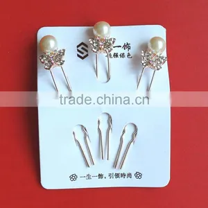 Qingdao Stainless Steel Snowflake Crystal Hair Pins Clips thumbnail-4