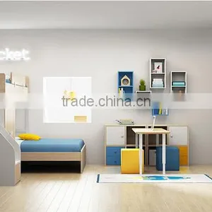 2016 Hot Selling Good Looking Kids Bunk Bed With Storage Design thumbnail-4