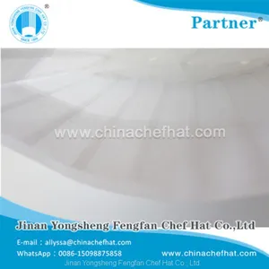 60g Disposable Non Woven Flat Top Chef Hat 28cm*23cm thumbnail-3