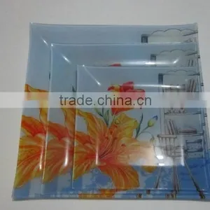 Salad Glass Bowl and Plate,glass Plate,hot Bending Glass Plate,high Quality Plate Made in Zibo City Shandong China thumbnail-3