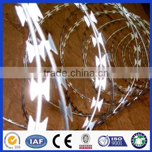High Quality Concertina Razor Wire, Barbed Razor, Razor Wire Fence for Sale thumbnail-2