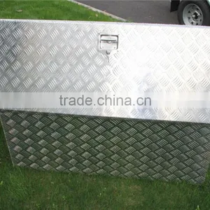 High Quality 2.5mm Aluminium Check Plate 1500x500x500mm Tool Box thumbnail-2