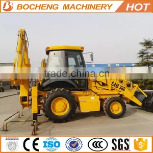 Price Samll Backhoe Wheel Loader SAM388 With Carraro Transmission thumbnail-5