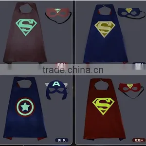 Hotsale New Thor Double Layer Kids Superhero Luminous Cape and Mask thumbnail-2