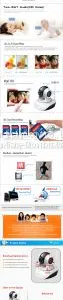 Trade Assurance Supplier Home Security Indoor HD H.264 Cmos IR With Infrared 2-way Audio ip Camera thumbnail-1