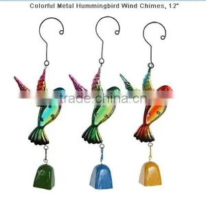 Colorful Metal Hummingbird Wind Chimes thumbnail-1
