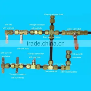 High Pressure Misting Nozzles Pipe Tube Brass Joint Connector thumbnail-1