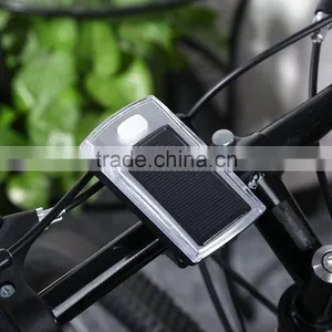 4-LED Solar Bike Head Light Front Torch Lamp Outdoor Equipment Front Reer Handlebar Bicycle Light Bicycle Accessories thumbnail-2