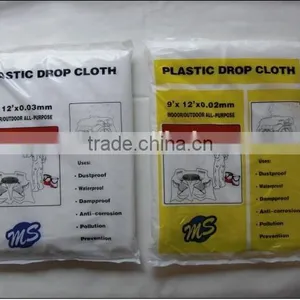 Plastic Drop Sheet Drop Cloth Dust Cover thumbnail-1