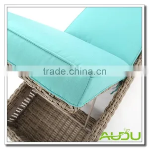 Audu Seattel Wicker Outdoor Sun Lounger thumbnail-5