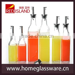 Fancy Glass Oil Bottle,glass Bottle for Cooking Oil and Vinegar thumbnail-1