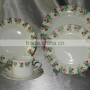 20pcs Porcelain Dinner Plate With Decal Printing 20pcs Dinnerware Sets thumbnail-1