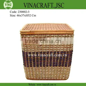 Wicker Baboo Laundry Basket for Clother thumbnail-2