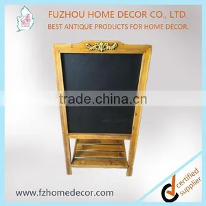 Liquid and Traditional Chalk Double Side Wooden Folding Blackboard With Stand thumbnail-2