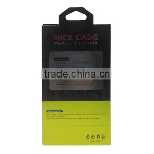 Black Green Cardboard Phone Case Packaging Box, PVC Window Retail Paper Packaging for IPhone thumbnail-3