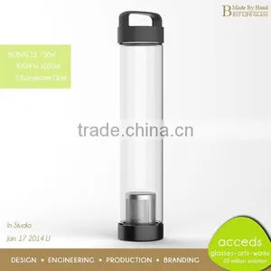 European Tall Tea Filter Glass Tea Bottles thumbnail-1
