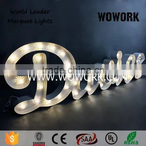 Christmas Lighted up Rusty Letter Light thumbnail-4