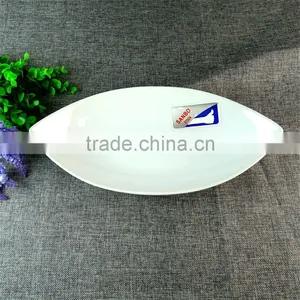 Chaozhou Wholesale Restaurant Stoneware White Fish Dinner Plate thumbnail-4