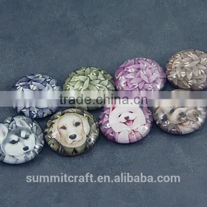 Round Shape Animal Crystal Fridge Magnets Glass Magnet thumbnail-2